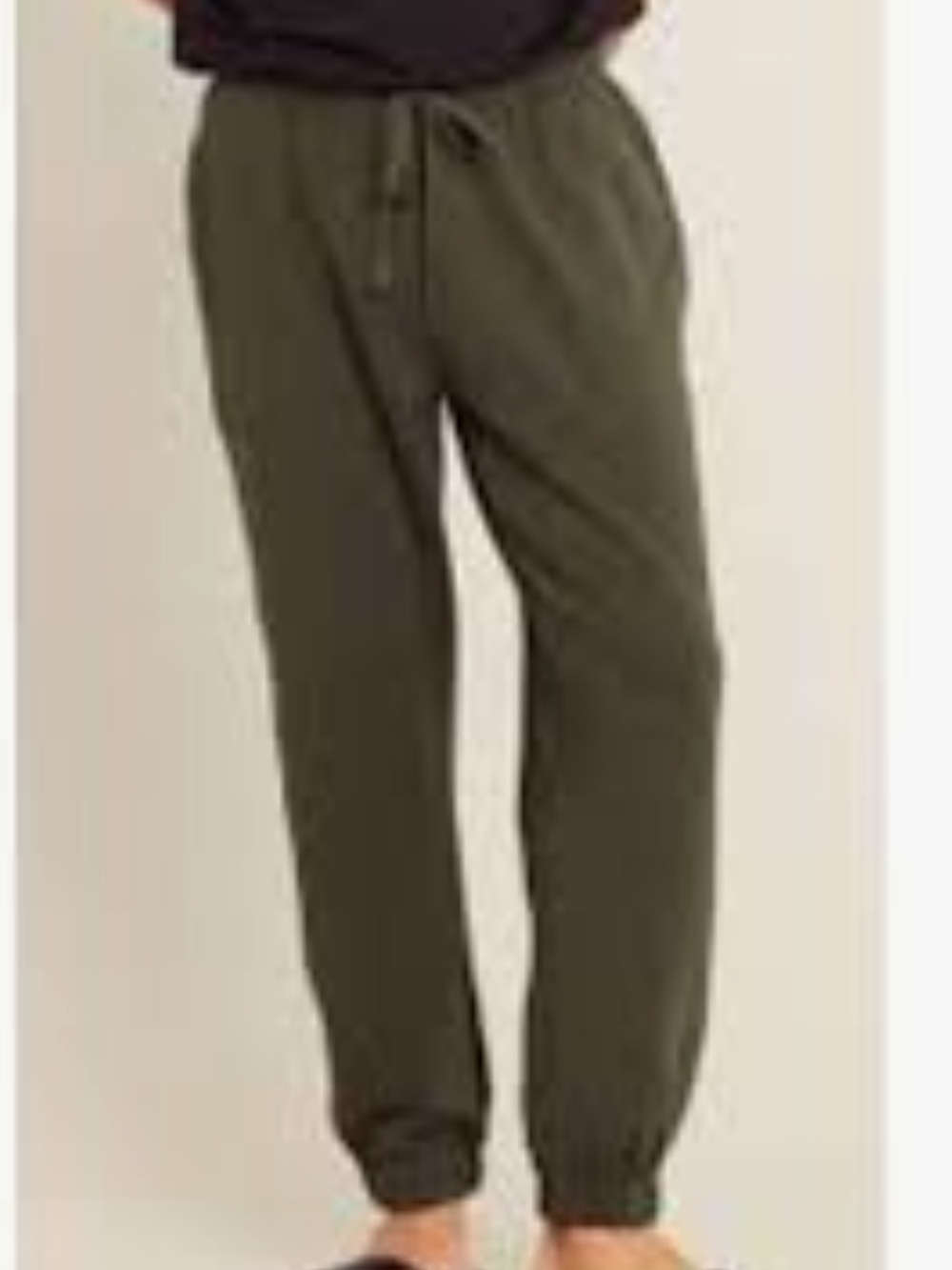 BOODY Unisex Bamboo Drawstring Joggers In Sand - Cream/Tan - Picture 6 of 6